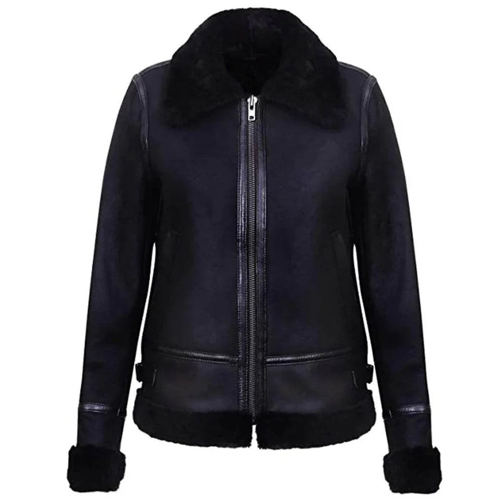 Shearling Aviator Jacket Women