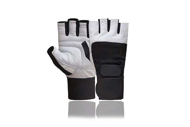 Gym Workout Gloves Cowhide Leather Weightlifting Gloves