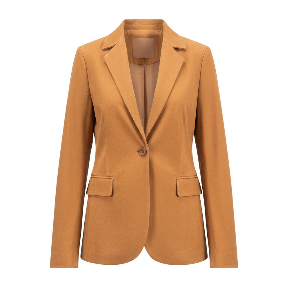 Women Brown Leather Coat