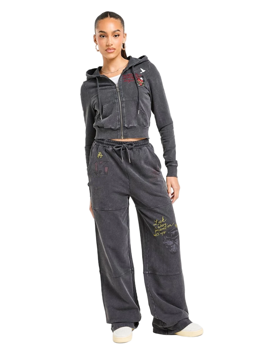 Ed Hardy Flame Tiger Wide Joggers