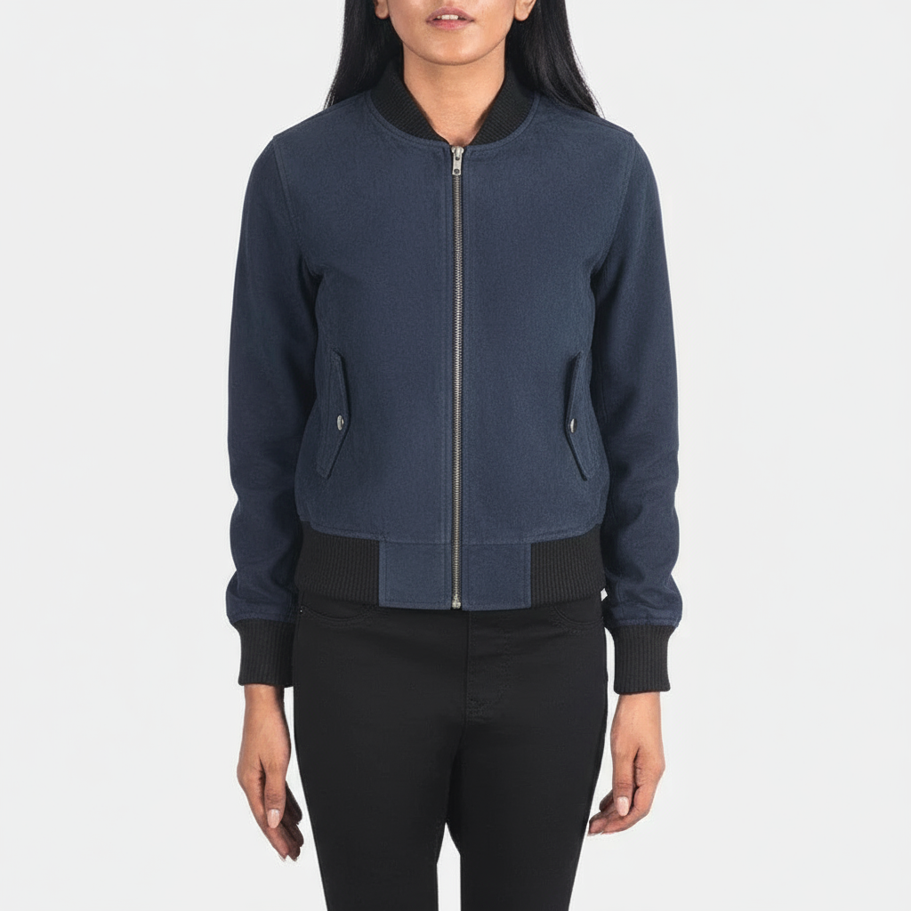 Blue Bomber Jacket