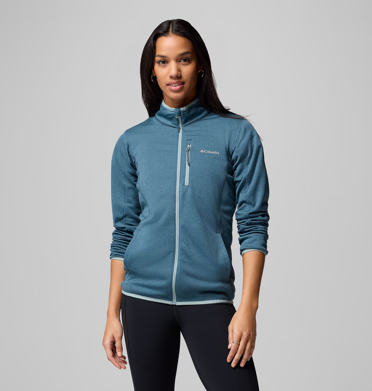 Women's Essential Hike Grid Fleece Full Zip Jacket