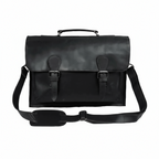Black Leather Satchel Bag