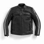 Stripes Leather Jacket