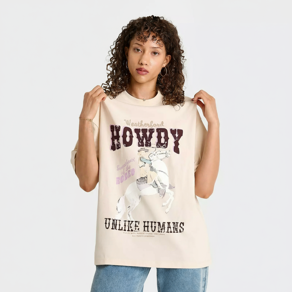 Women's Unlike Humans Howdy T-Shirt