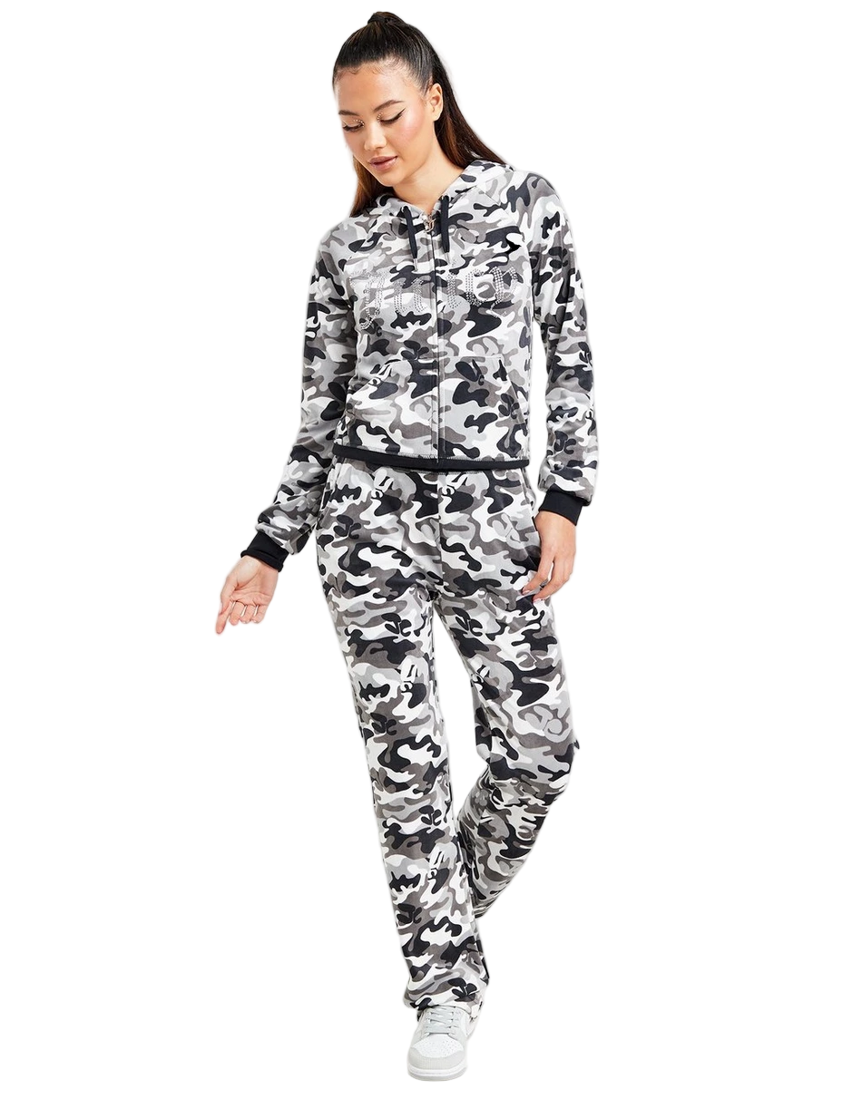 JUICY COUTURE Diamante Velour Como Track Pants