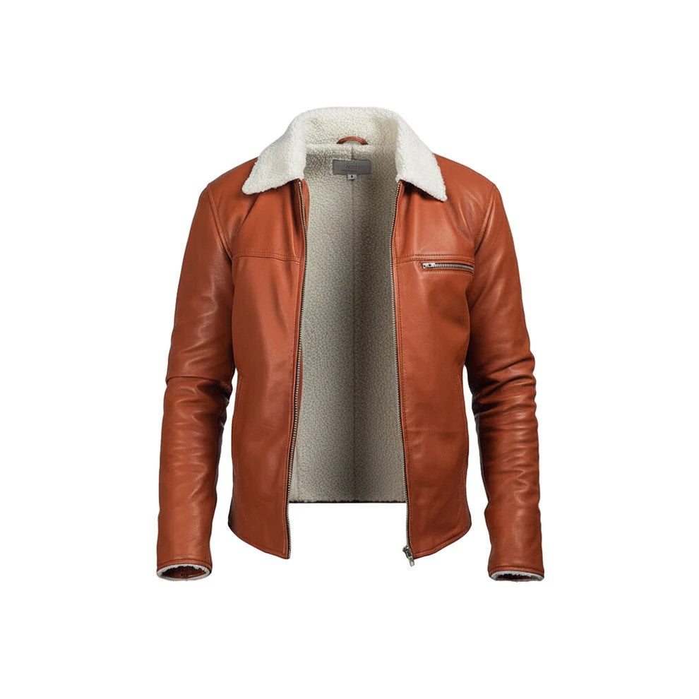 Dan Frost Tan Shearling Jacket