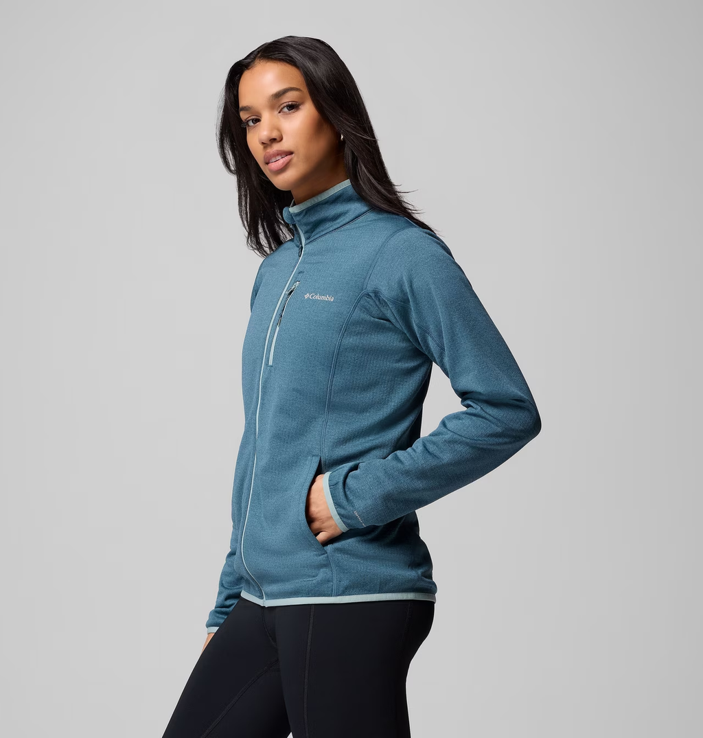 Women's Essential Hike Grid Fleece Full Zip Jacket