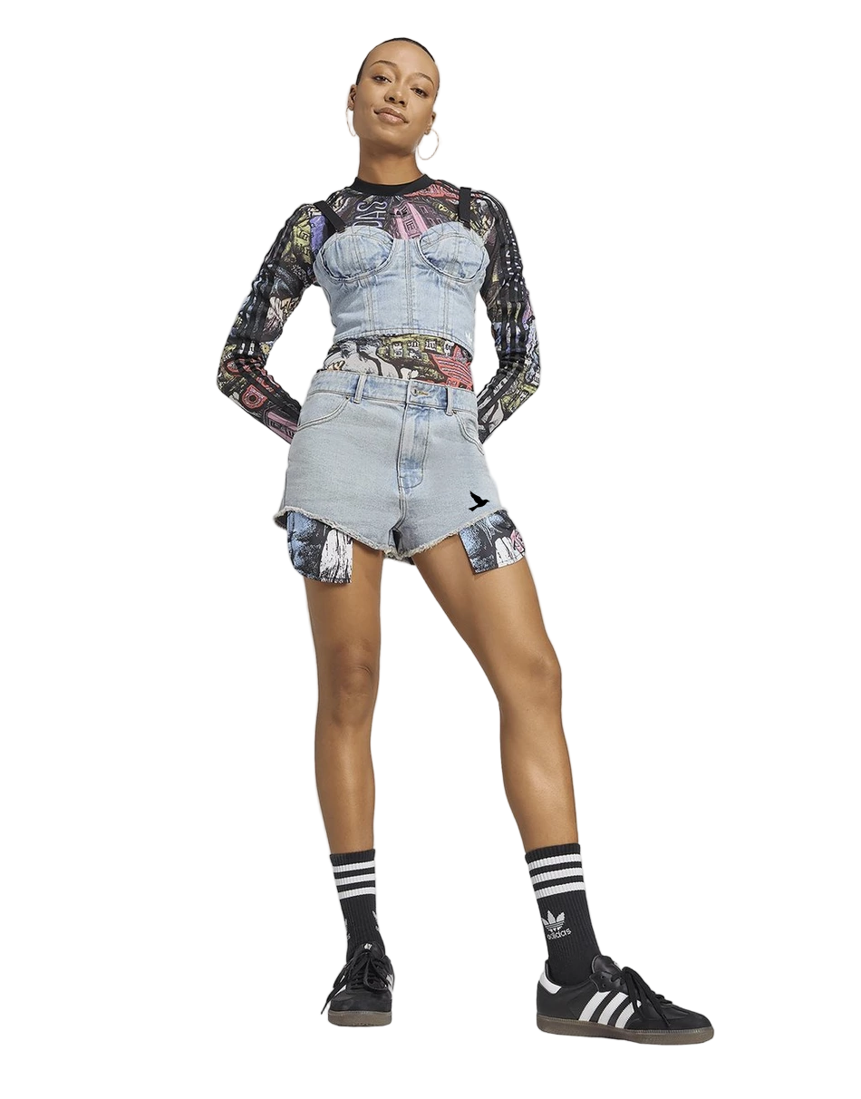 Jeremy Scott Denim Shorts and Tops