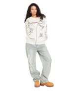 Ed Hardy Skull Boyfriend Full Zip Hoodie