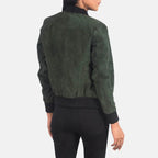 Green Bomber Jacket Womens