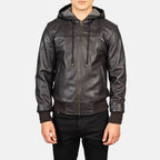 Men’s Leather Bomber Jacket