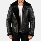 Mens Shearling Bomber Jacket