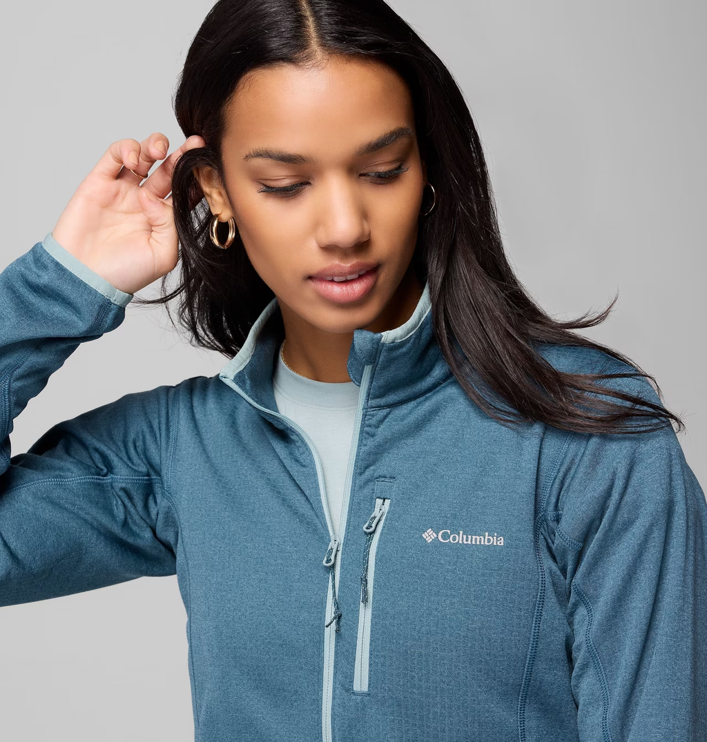 Women's Essential Hike Grid Fleece Full Zip Jacket