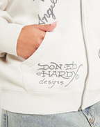 Ed Hardy Skull Boyfriend Full Zip Hoodie