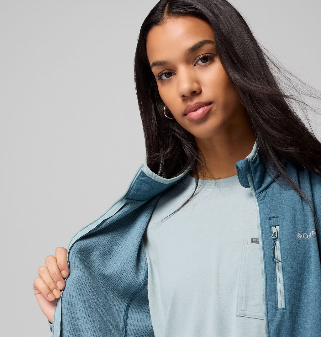 Women's Essential Hike Grid Fleece Full Zip Jacket