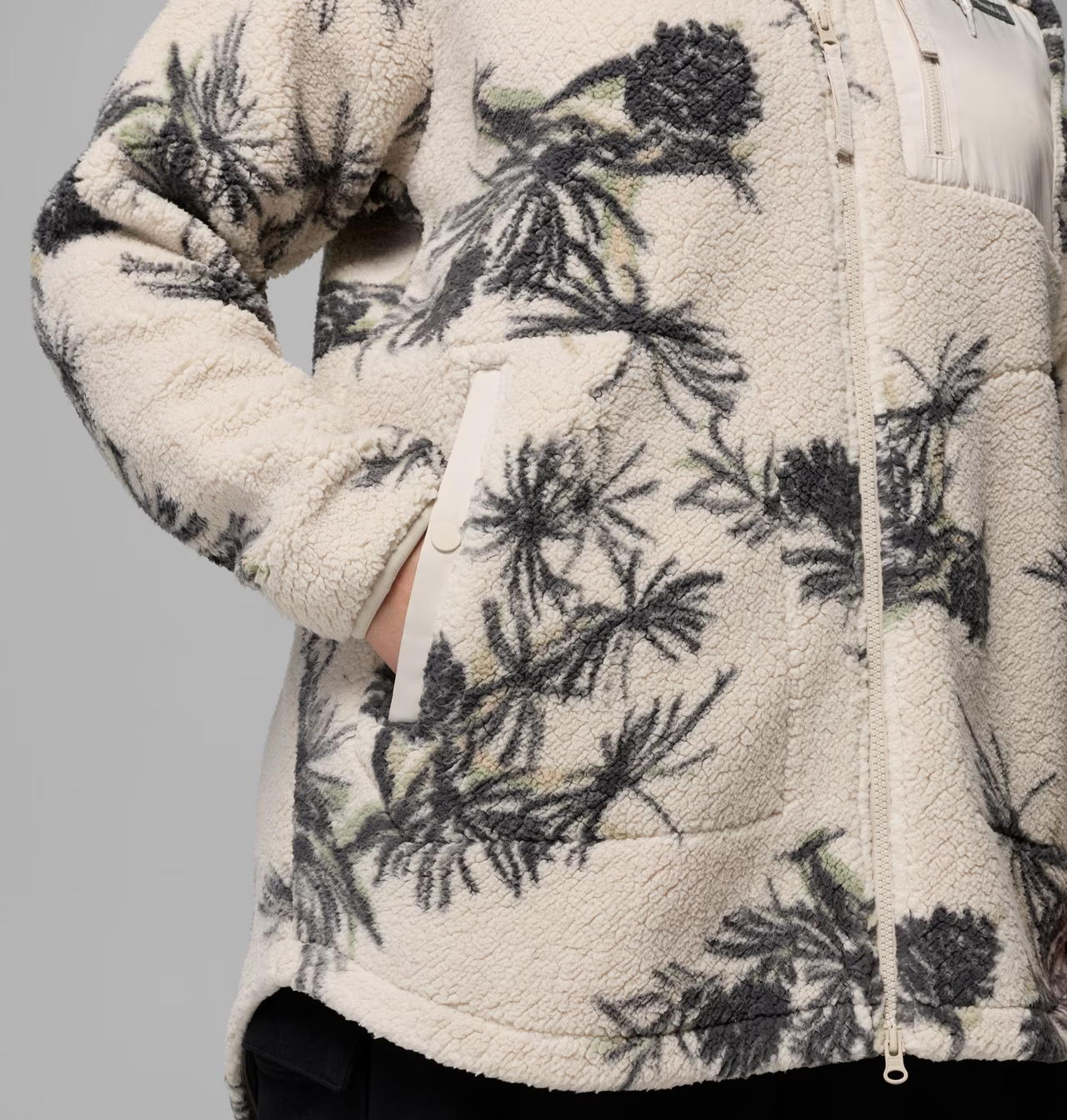Women's Winter Warmth Printed Full Zip Hoodie jacket