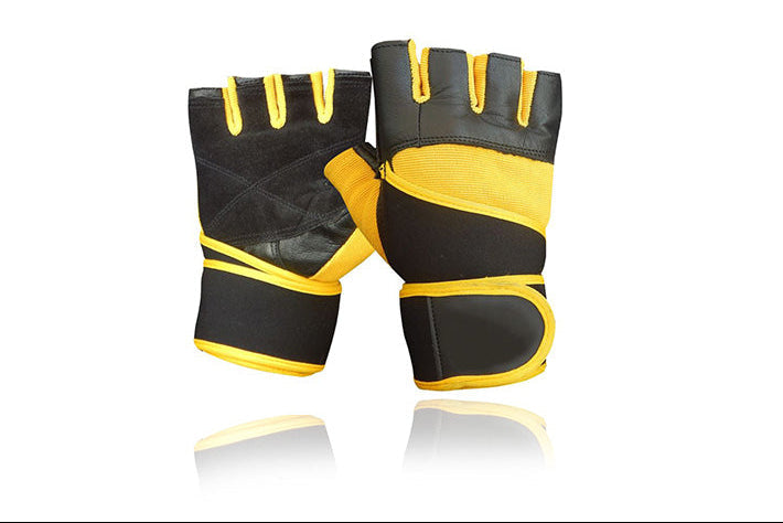 weightlifting gloves.