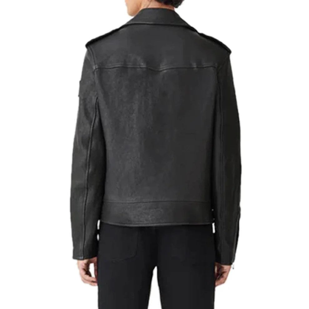 Men's Lamb Leather Rider in Black Steff