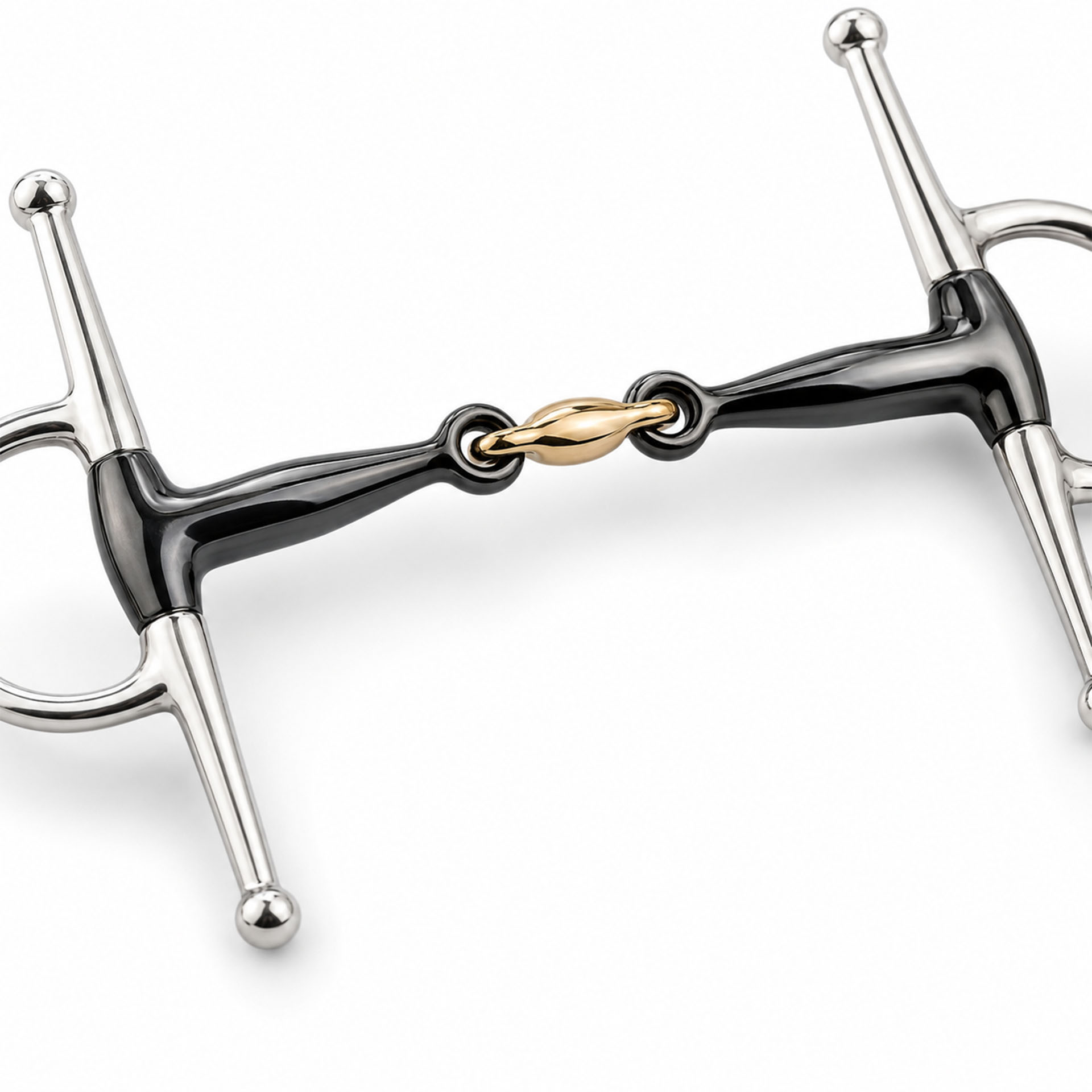 full cheek jointed snaffle horse bit