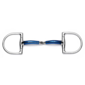 hunter d ring locking single joint sweet iron snaffle horse bit