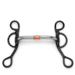 Black Copper Roller Long Shank Horse Bit