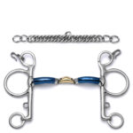 Sweet Iron Low Port Kimberwick Horse Bit with Curb Chain