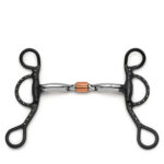 Black Copper Roller Argentine Horse Bit