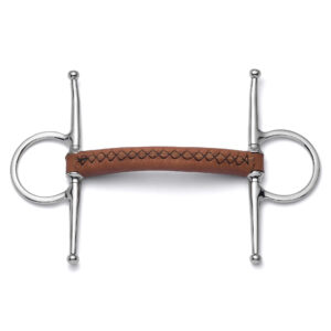 Leather Covered Full Cheek Mullen Horse Bit