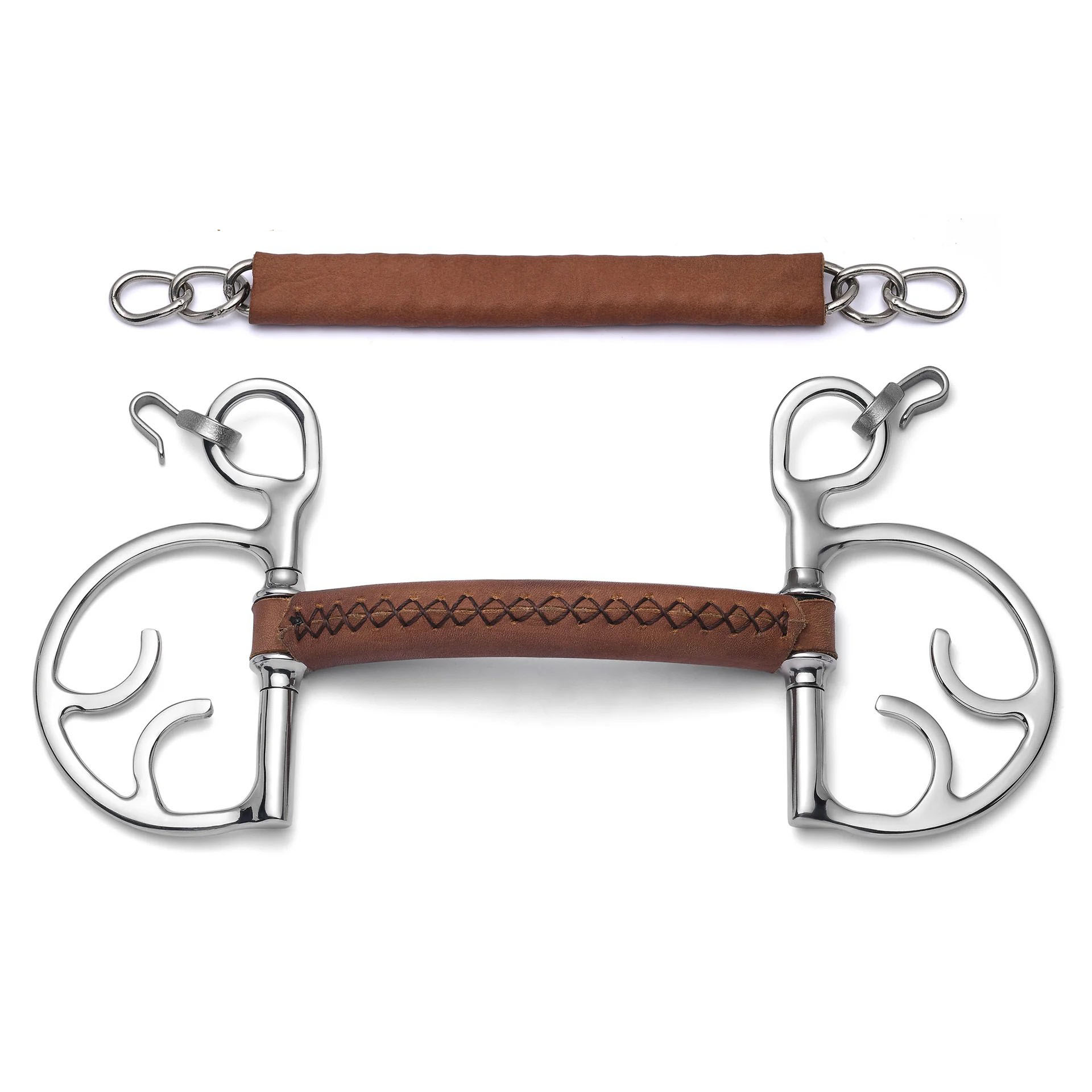 kimberwick soft leather curb horse bit