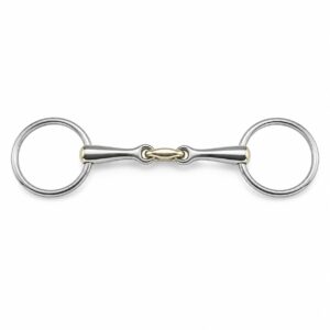 copper roller loose ring training snaffle horse bit
