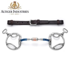 Slotted D-Ring Capsule Sweet Iron Snaffle Horse Bit