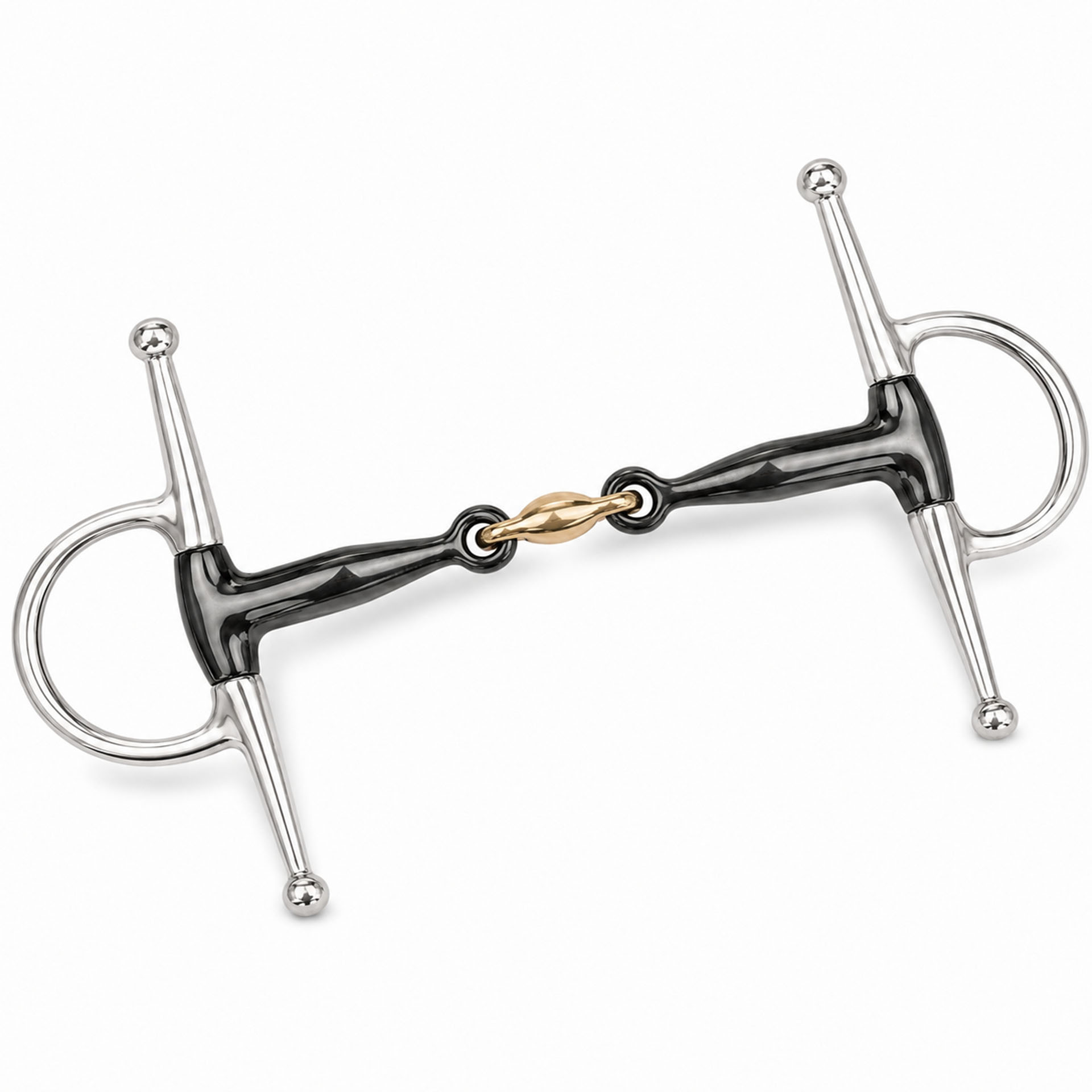 full cheek jointed snaffle horse bit