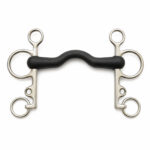 Sweet Iron Low Port Kimberwick Horse Bit with Curb Chain