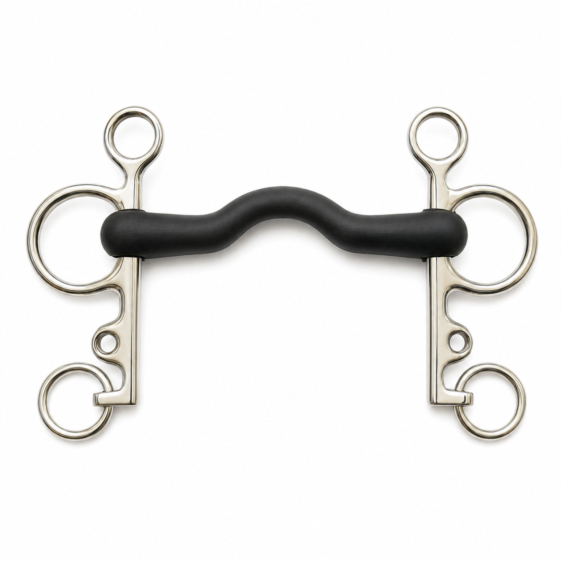 sweet iron low port kimberwick horse bit with curb chain