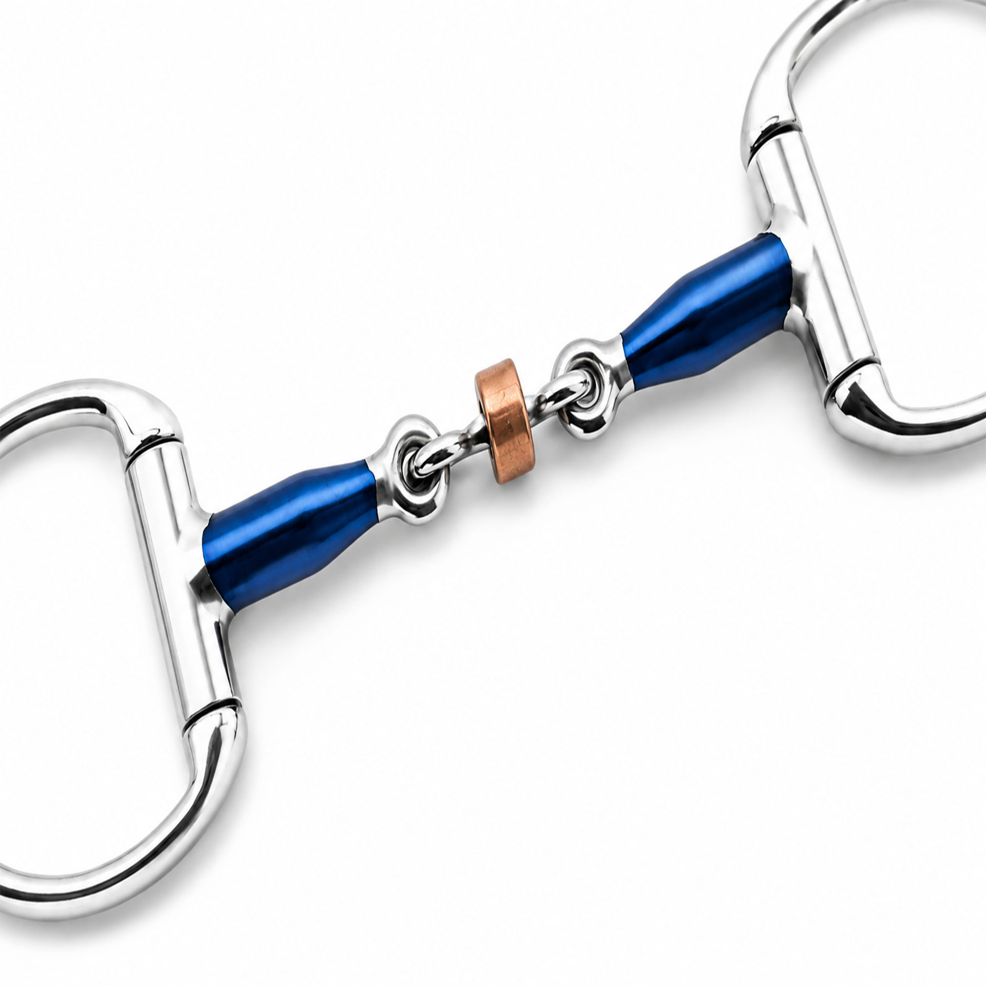 premium blue sweet iron loose ring snaffle horse bit