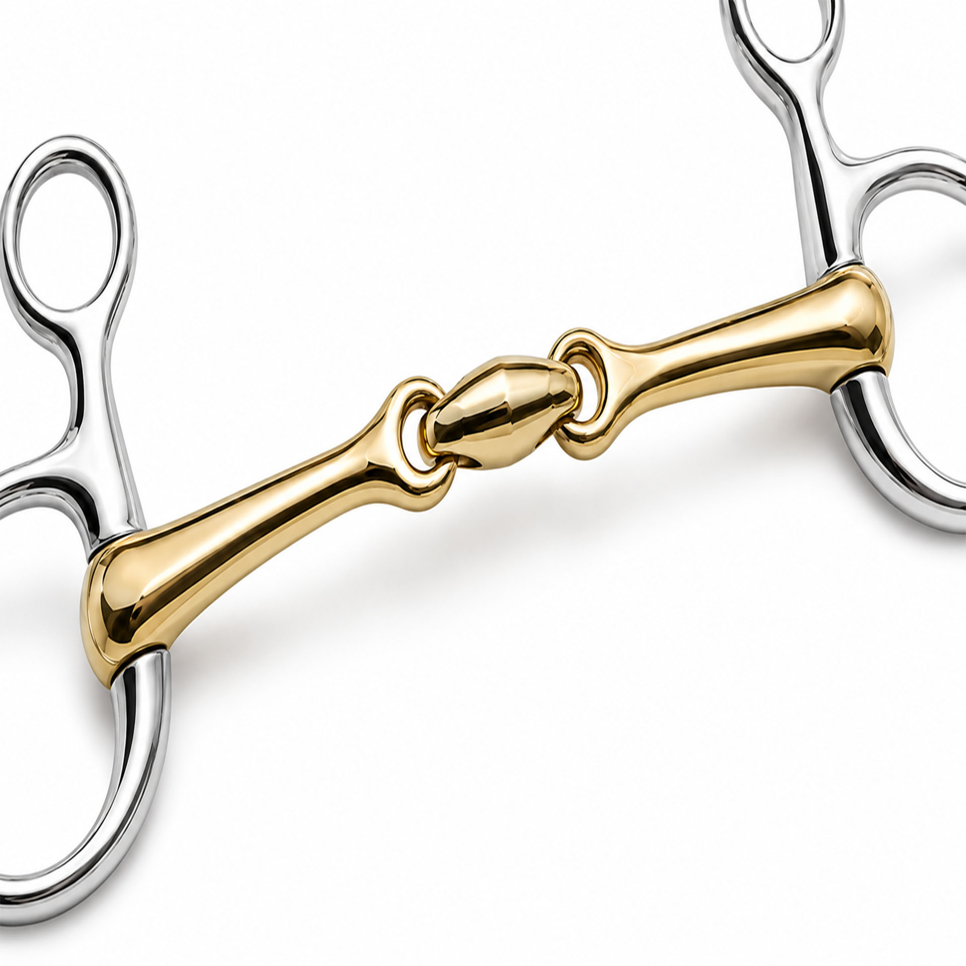 baucher savor gold lozenge horse bit