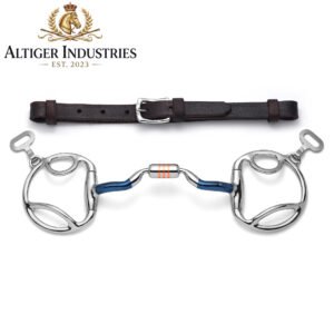 Slotted D-Ring Low Port Capsule Sweet Iron Snaffle Horse Bit