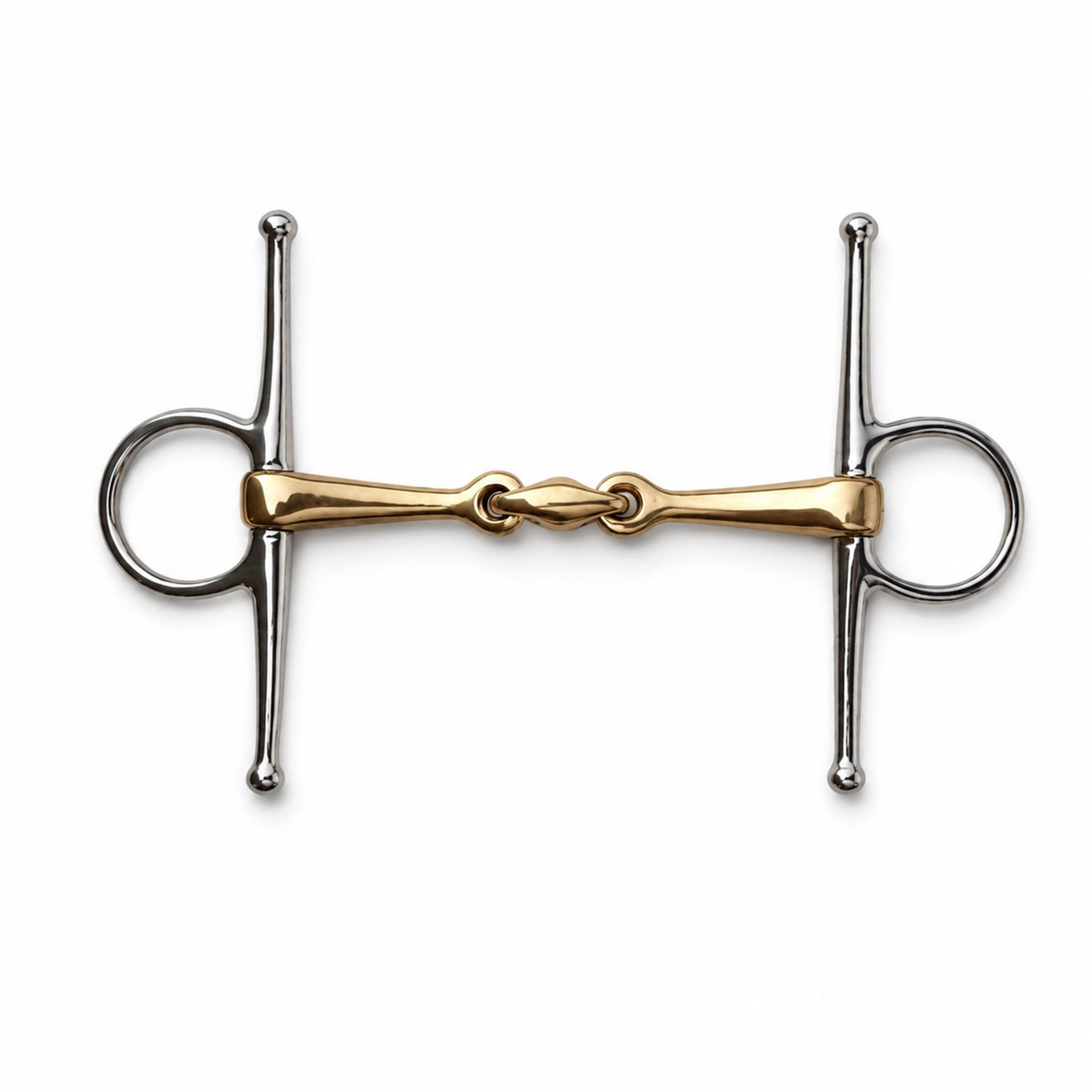 Premium Gold Lozenge Full Cheek Horse Bit