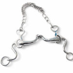 Black Copper Roller Western Correction Horse Bit