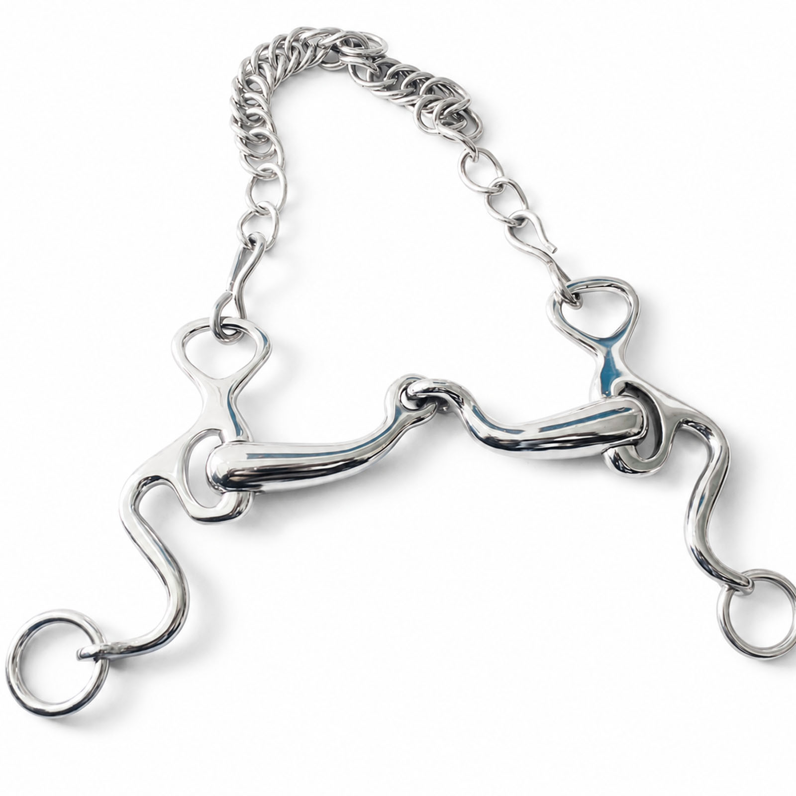 black copper roller western correction horse bit