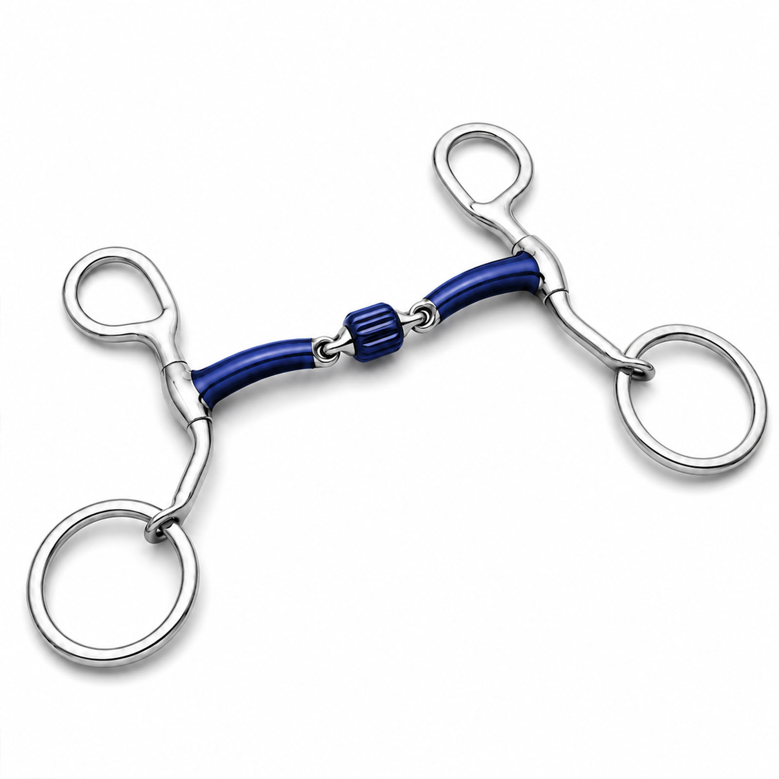 copper roller gag horse bit