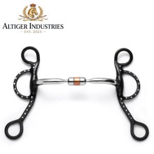 Argentine Capsule Silver Dotted Curb Horse Bit