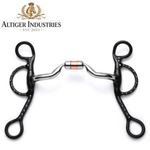 Argentine Low Port Capsule Silver Dotted Curb Horse Bit