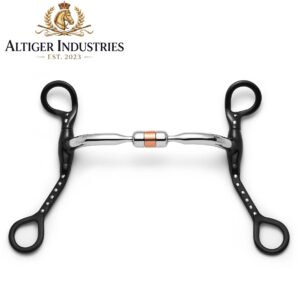 Short Shank Capsule Silver Dotted Curb Horse Bit