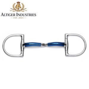 Hunter D-Ring Locking Single Joint Sweet Iron Snaffle Horse Bit