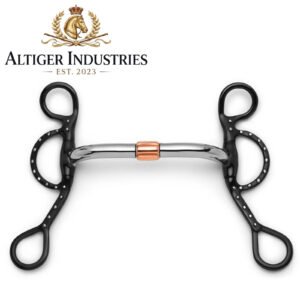 Argentine Pivot Cricket Roller Silver Dotted Curb Horse Bit