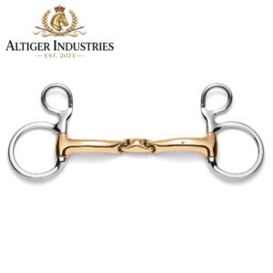 Baucher Lozenge Savor Gold Snaffle Horse Bit