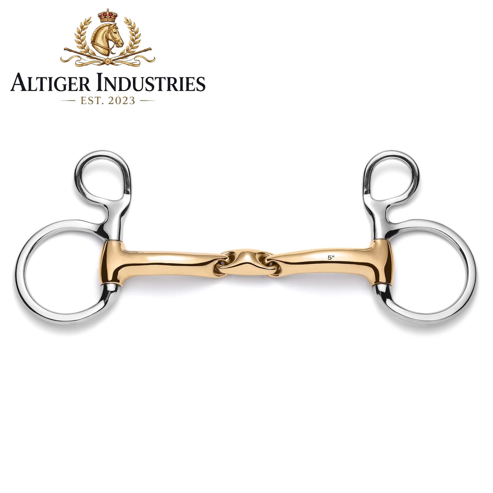 Baucher Lozenge Savor Gold Snaffle Horse Bit