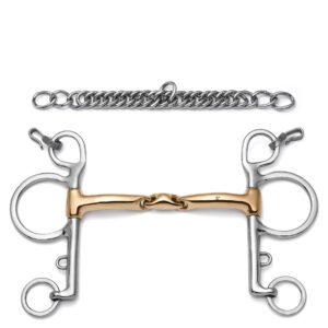 Pelham Lozenge Savor Gold Curb Horse Bit